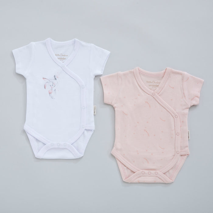 Bunny Maternıty Short Sleeve 2 Pcs Pink-White