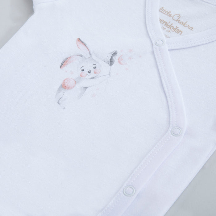 Bunny Maternıty Short Sleeve 2 Pcs Pink-White