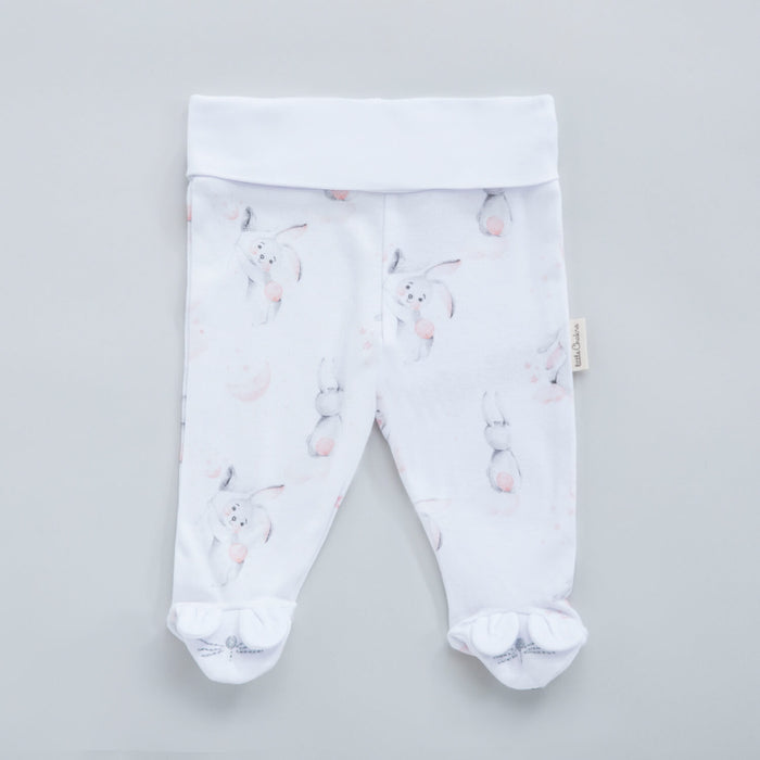 Bunny 2 Pcs Pants  Pink-White