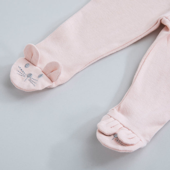 Bunny 2 Pcs Pants  Pink-White