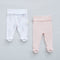 Bunny 2 Pcs Pants  Pink-White