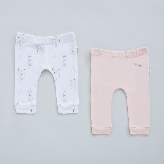 Bunny 2 Pcs Pants Pink-White