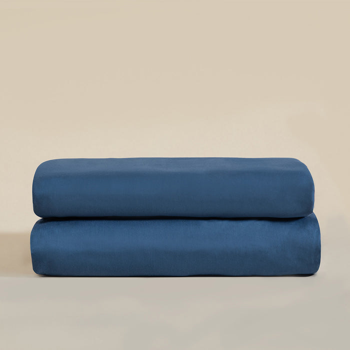 Classic Double Bed Sheet 240x260 cm Dark Blue