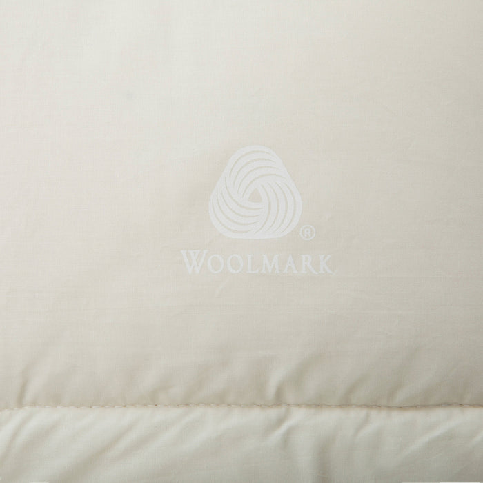 Warm Wool Quilt 225x215 cm White