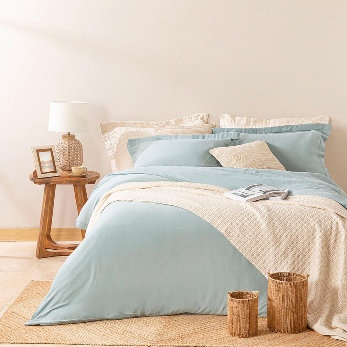 Sofia Extra Double Duvet Cover Set 230x220 cm Aqua