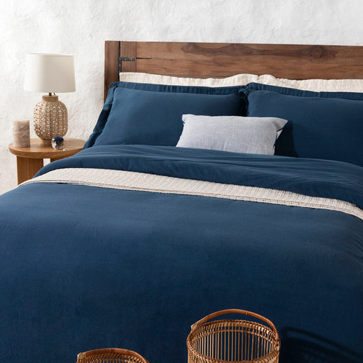 Sofia Double Duvet Cover Set 200x220 cm MARINE BLUE