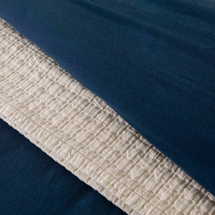 Sofia Double Duvet Cover Set 200x220 cm MARINE BLUE