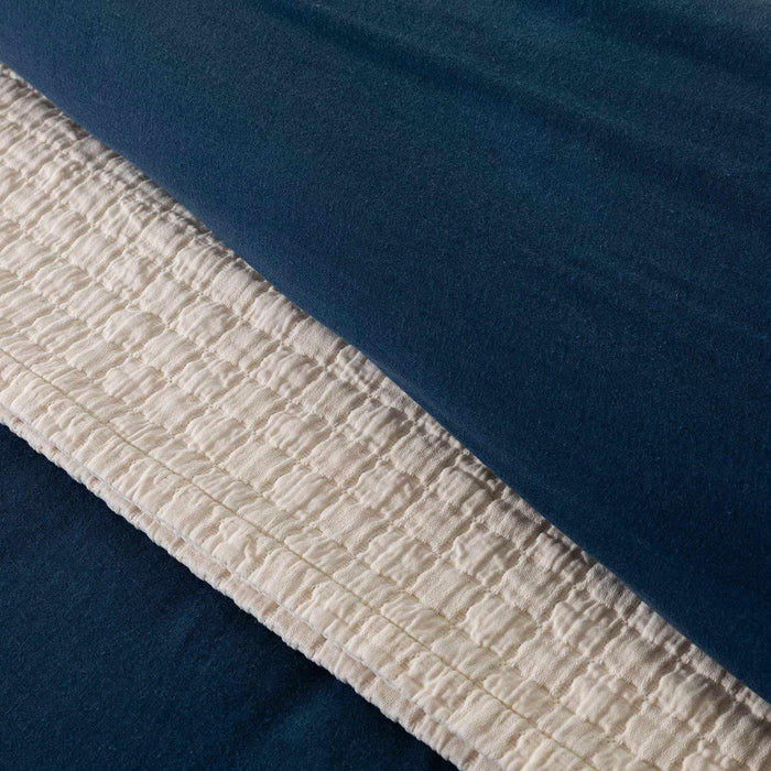 Sofia Extra Double Duvet Cover Set 274x234 cm MARINE BLUE