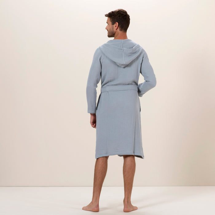 Armin Unisex Bathrobe Aqua