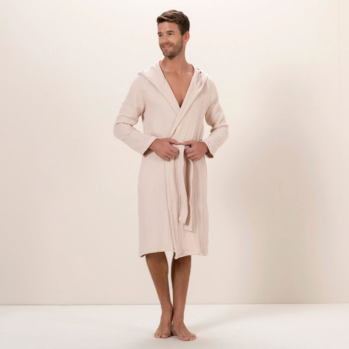 Armin Unisex Bathrobe Beige