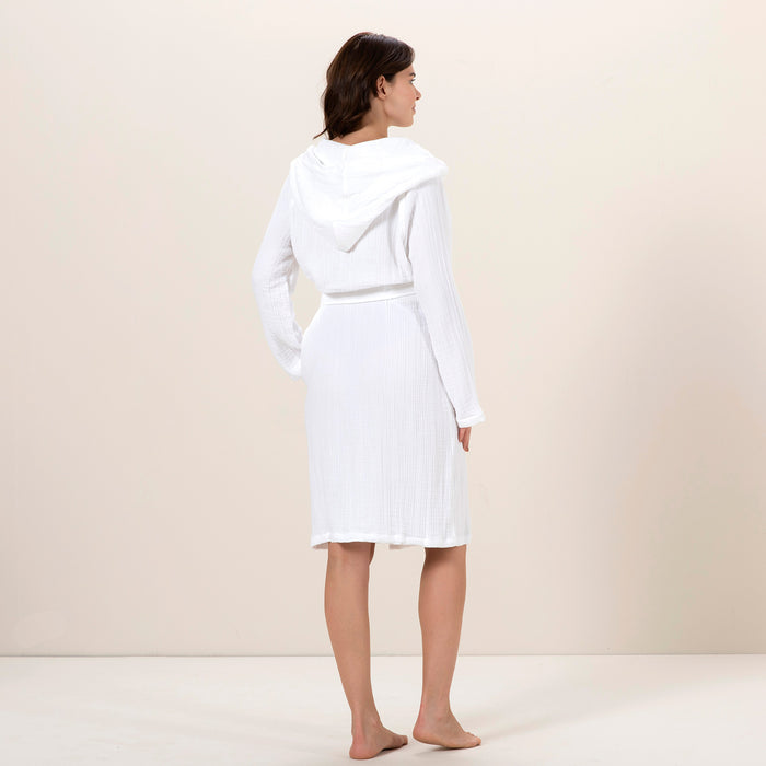 Armin Unisex Bathrobe White