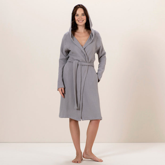 Armin Unisex Bathrobe Warm Grey