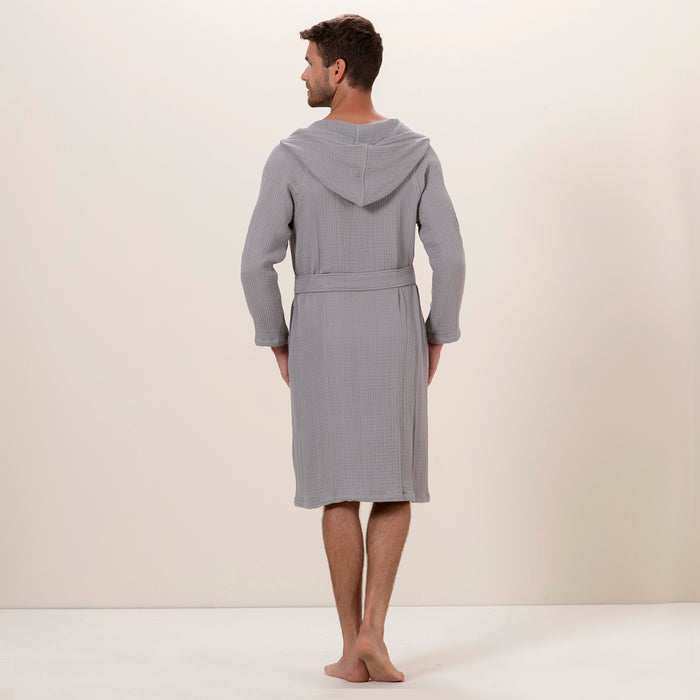 Armin Unisex Bathrobe Warm Grey