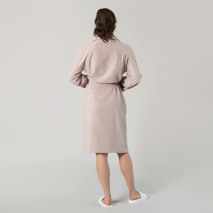 Solid Bamboo Unisex Bathrobe Beige