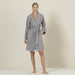 Solid Bamboo Unisex Bathrobe Warm Grey