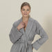 Solid Bamboo Unisex Bathrobe Warm Grey