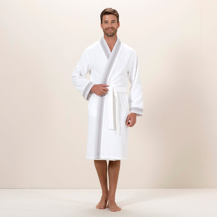 Endi Unisex Bathrobe White