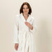 Giraffe Women Bathrobe Ecru