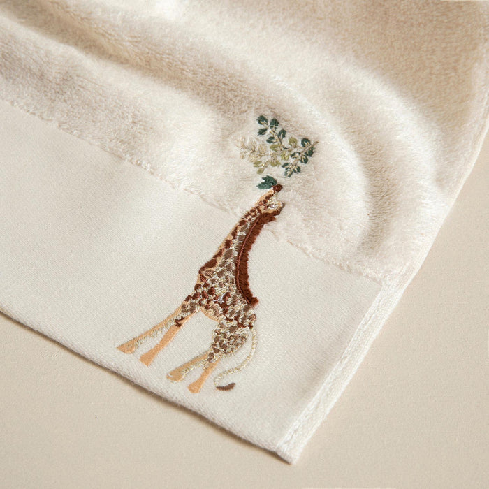 Giraffee Face Towel 50x90 cm Ecru