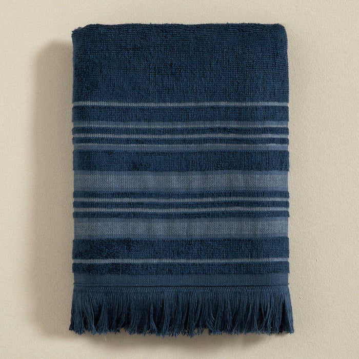 Derin Bamboo Face Towel 50x90 cm MARINE BLUE/AQUA