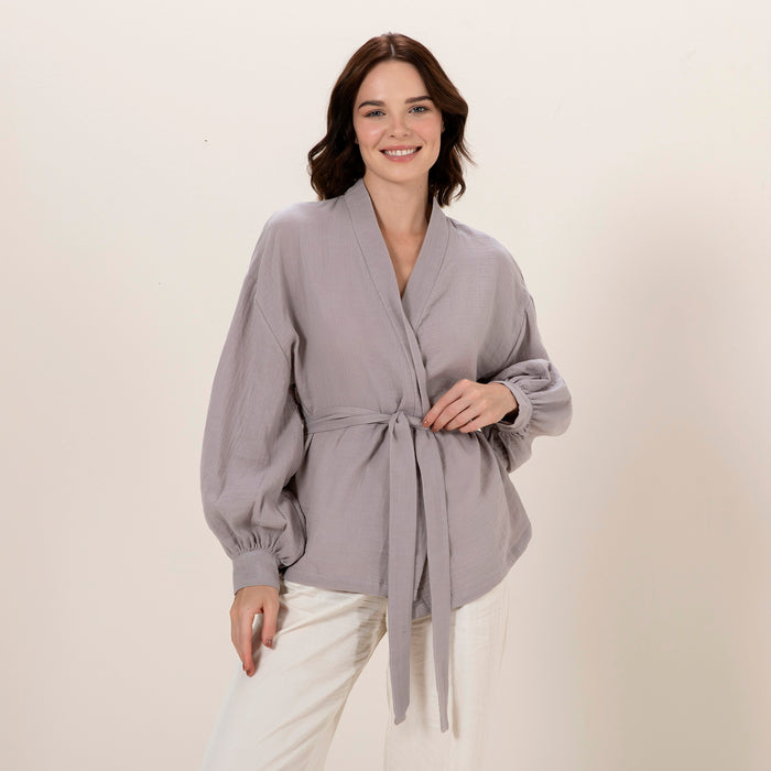 Mamie Kimono Warm Grey