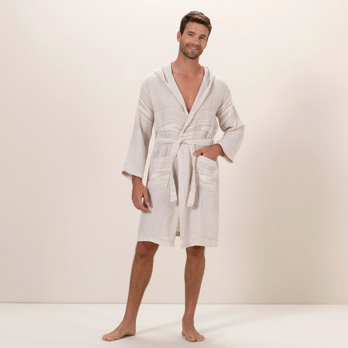 Presley Unisex Bathrobe Sand Beıge