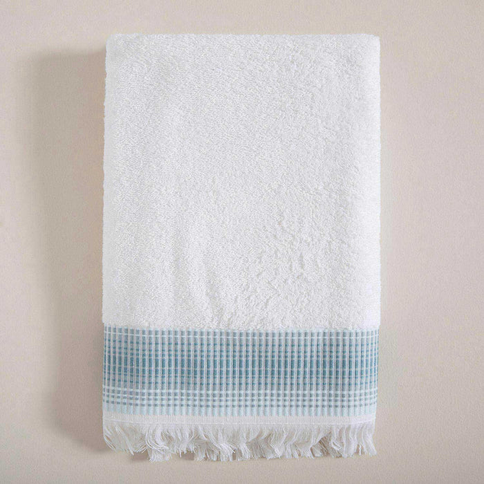 Endi Towel 70*140 Beyaz/Aqua