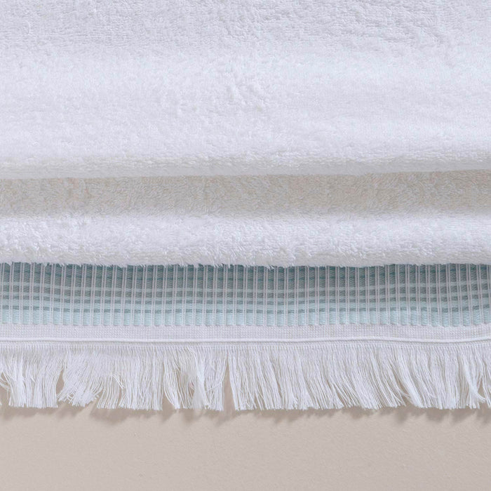 Endi Towel 70*140 Beyaz/Aqua