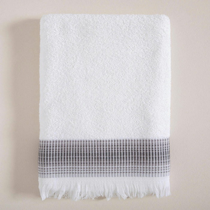 Endi Towel 70*140 WHITE/ANTHRACITE