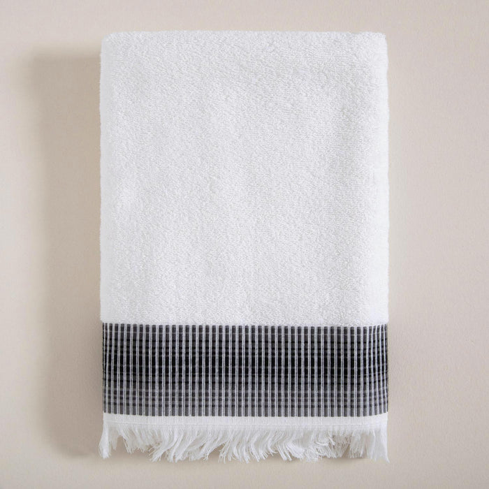 Endi Towel 70*140 White/Black