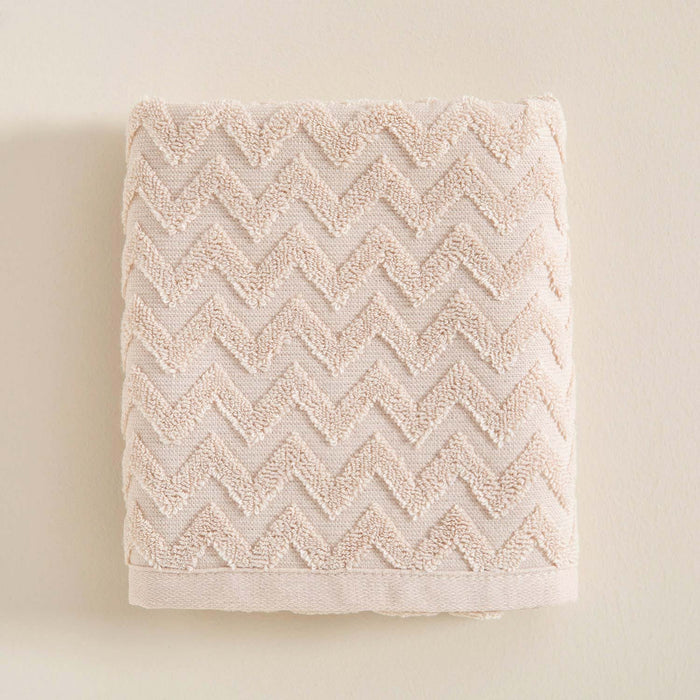 Zigzag TOWEL 50*80 Ecru-Beige