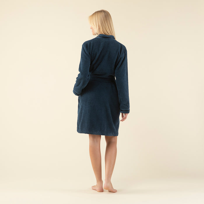 Chic Women Bathrobe MARINE BLUE