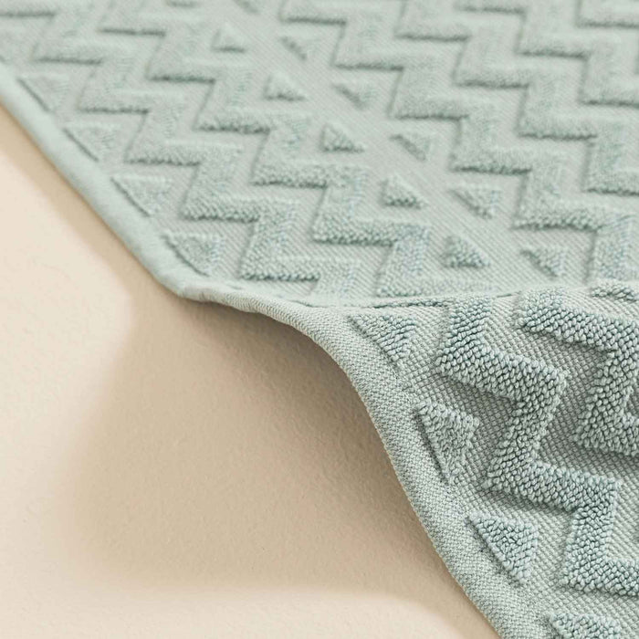 Zigzag Bathmath 50*70 Aqua