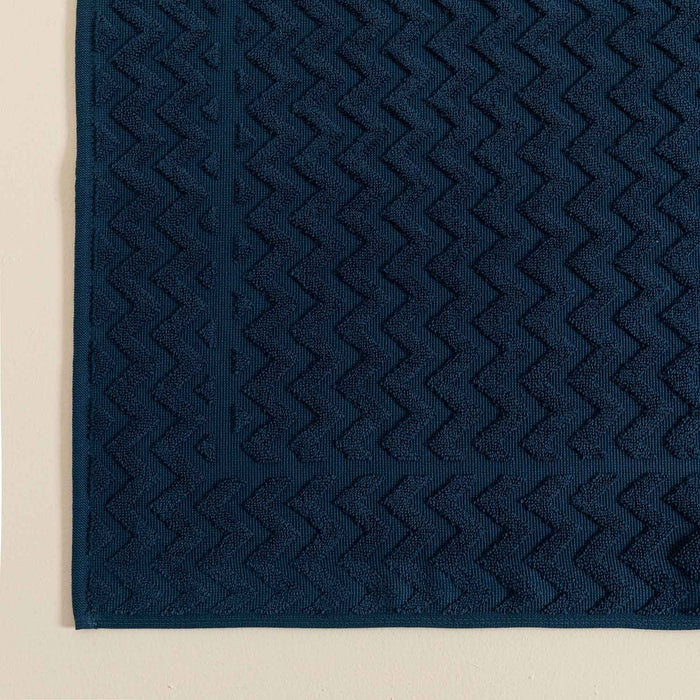 Zigzag Bathmath 50*70 MARINE BLUE