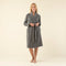 Zigzag Women Bathrobe Anthracite