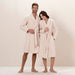 Zigzag Women Bathrobe Beige