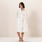 Zigzag Women Bathrobe Ecru