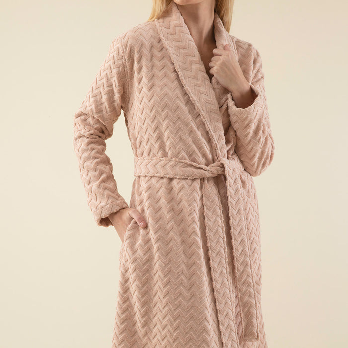 Zigzag Women Bathrobe DARK SOMON