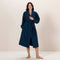 Zigzag Women Bathrobe MARINE BLUE