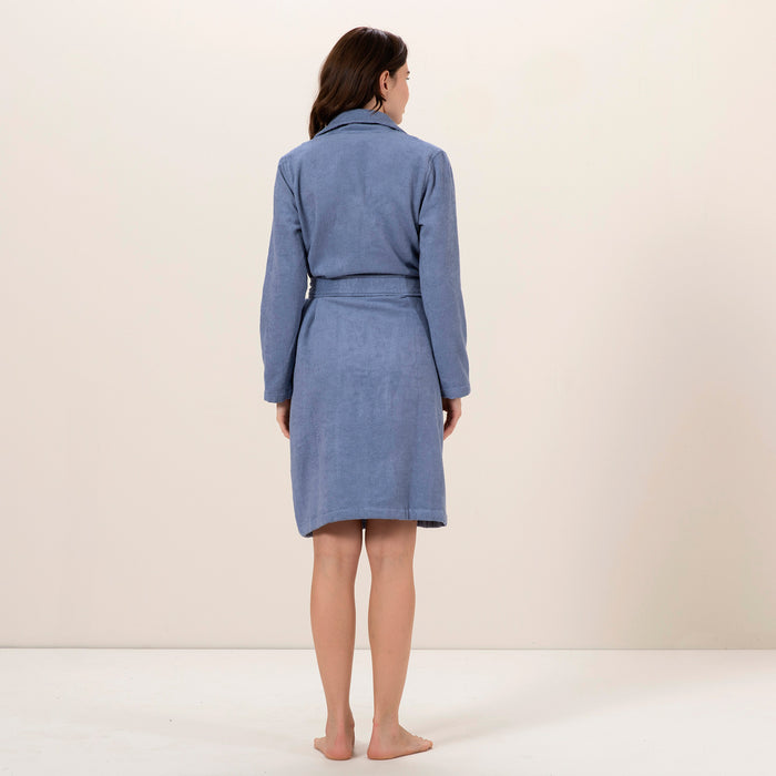 Zigzag Women Bathrobe MARINE BLUE