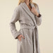 Zigzag Women Bathrobe Mink