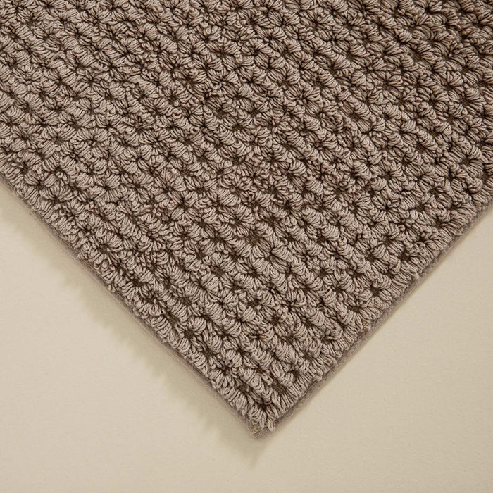 Texture Grıd Bathmat 70x130 cm Beige