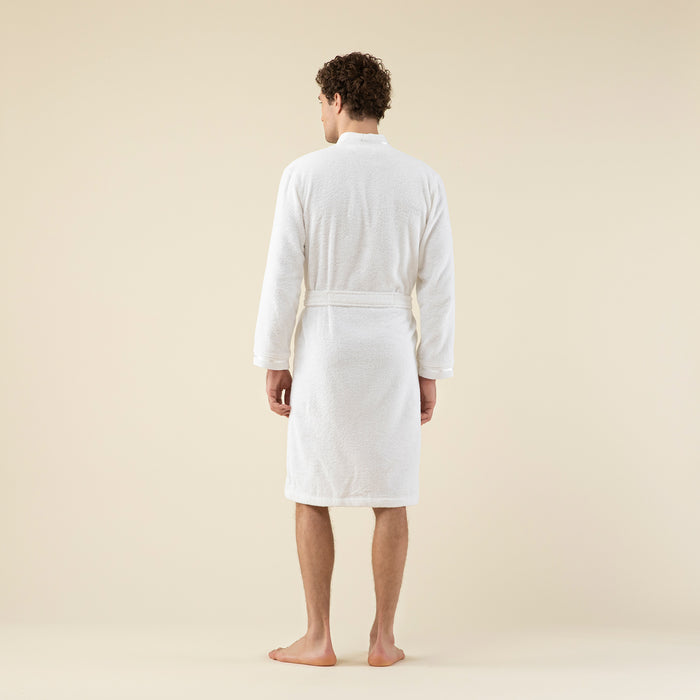 Chic Men Bathrobe White