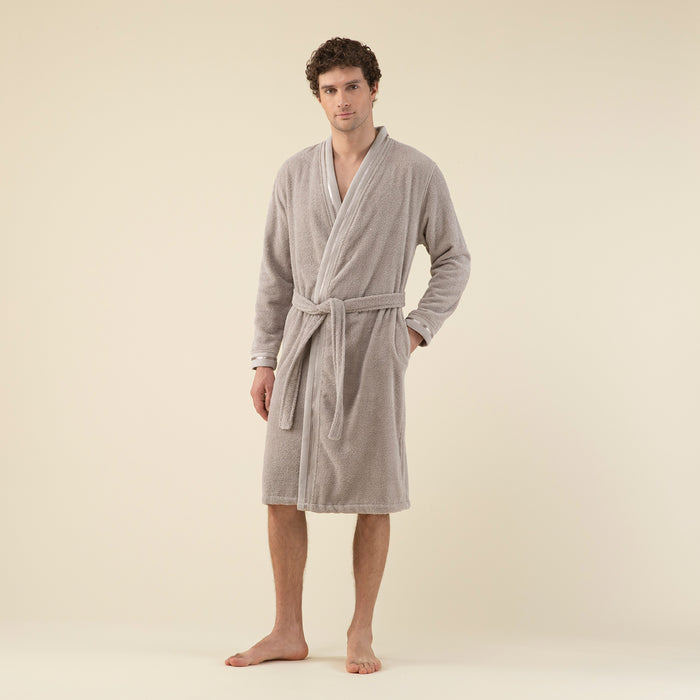 Chic Men Bathrobe Mink