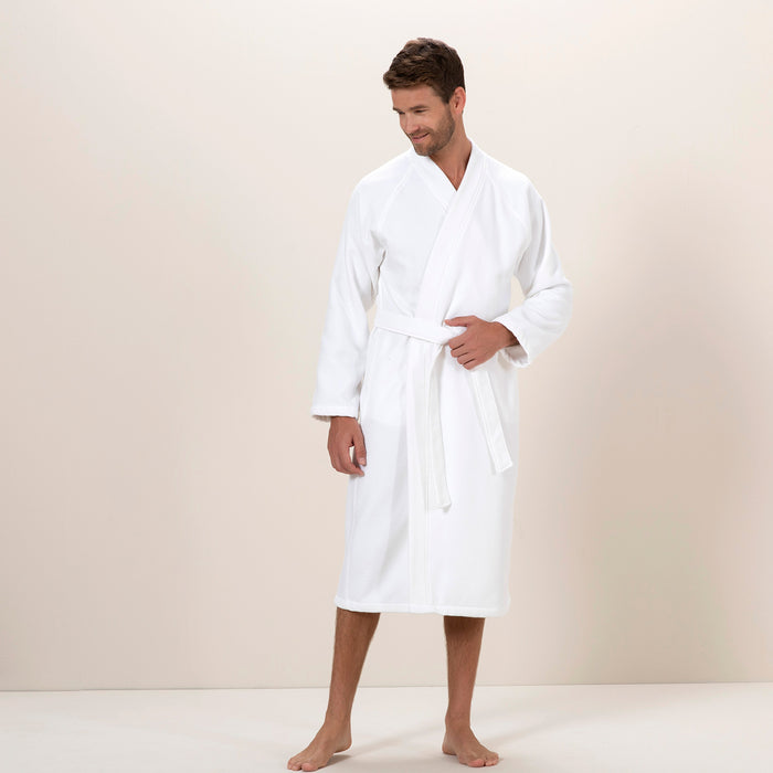 Sobeska Men BathRobe White