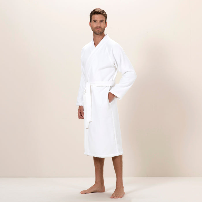 Sobeska Men BathRobe White