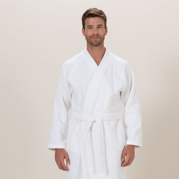 Sobeska Men BathRobe White