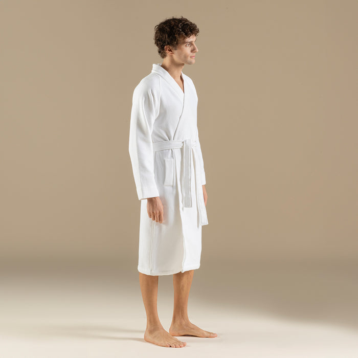 Sobeska Men BathRobe White