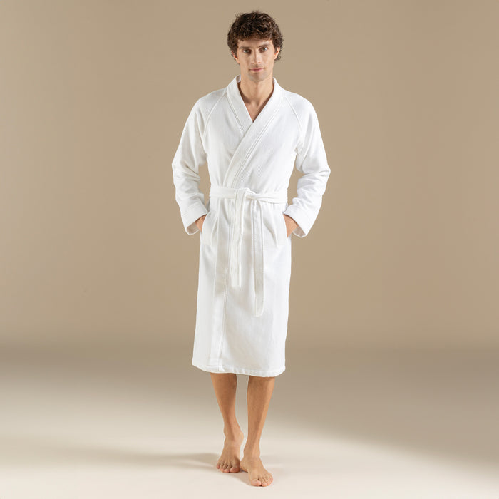 Sobeska Men BathRobe White