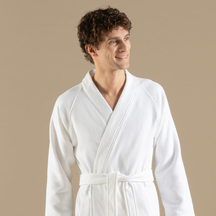 Sobeska Men BathRobe White